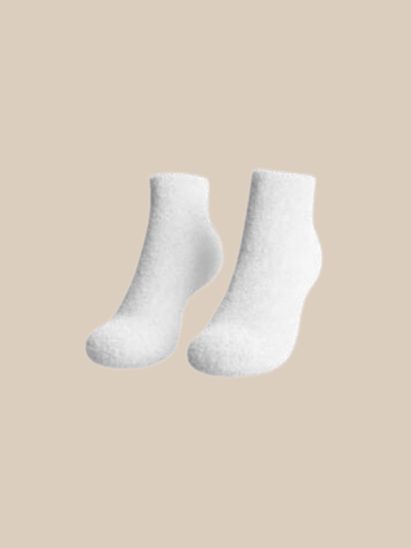 Chaussettes Tricotées Cosy Blanches